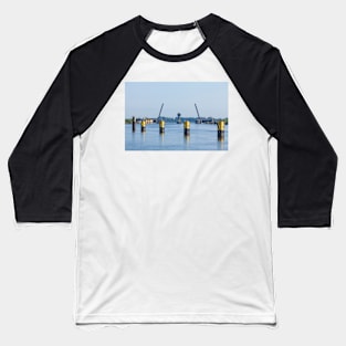 Hunte barrage, Elsfleth, Lower Saxony Baseball T-Shirt